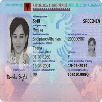 Buy Albania Identity Card