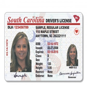 Buy Real and Fake New South Carolina Driver’s Licenses