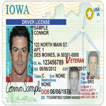 Buy real and fake Iowa driver’s licenses